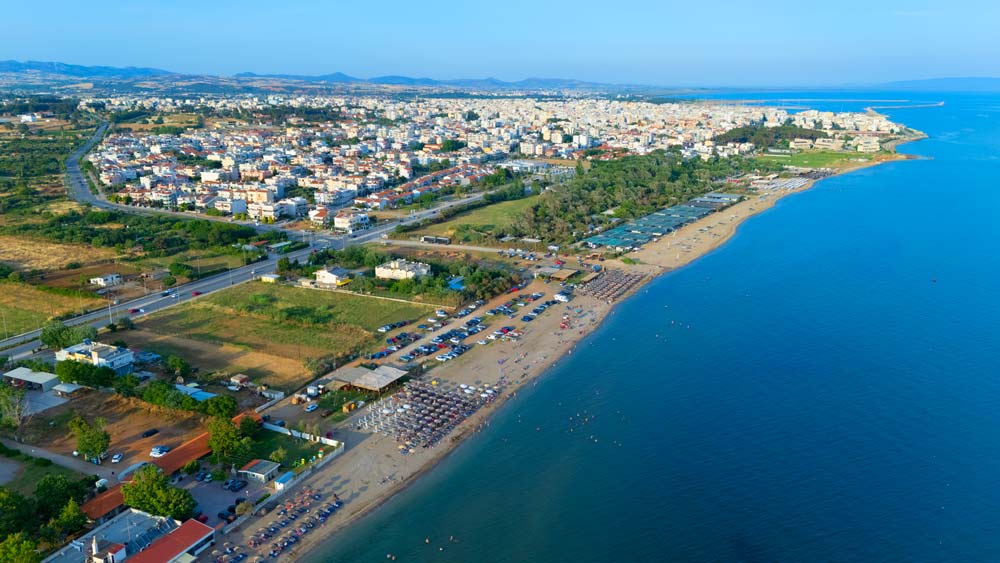 Panoramablick auf die Stadt Alexandroupolis